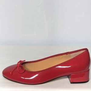 NEW Steve Madden Womens Patent Red Low Block Pump Sz 10 red